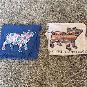 Bundle of two Southern trend shirts